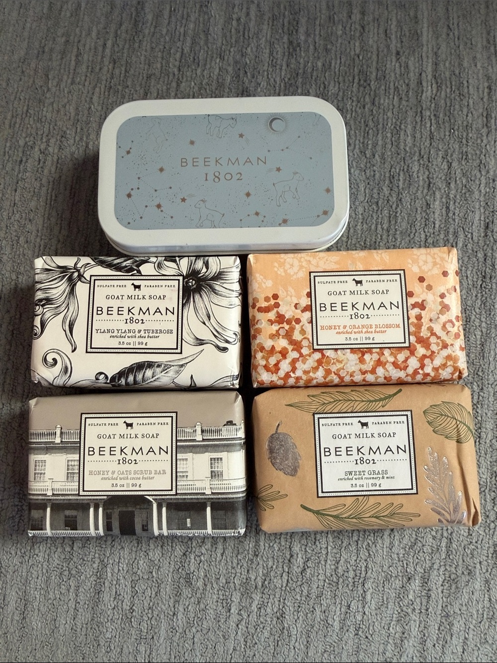 Beekman 1802 Assorted Wrapped Goat Milk Soaps